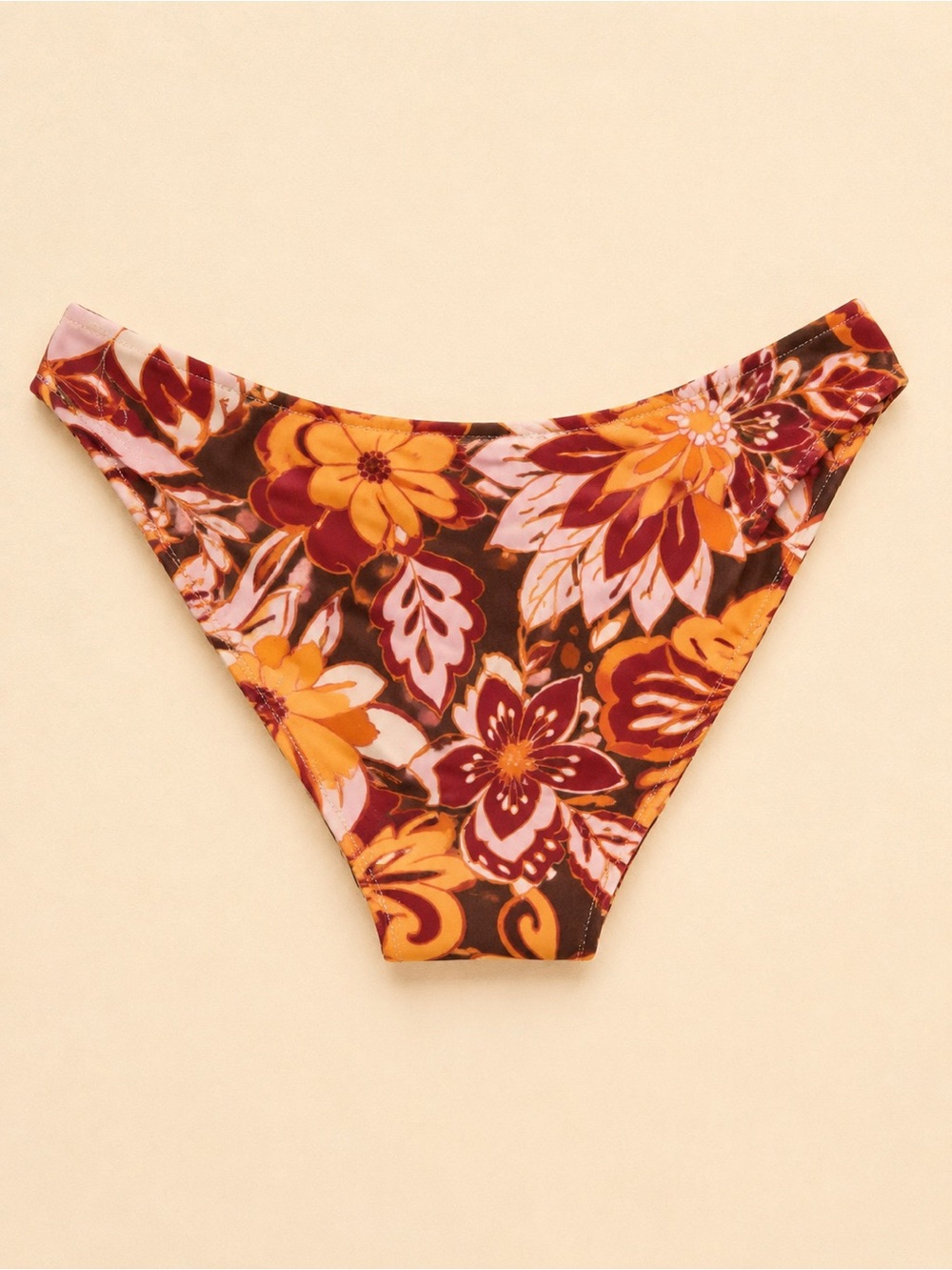 Wild Fable Floral Low Rise High Leg Cheeky Bikini Bottom M NWT - Picture 2 of 4